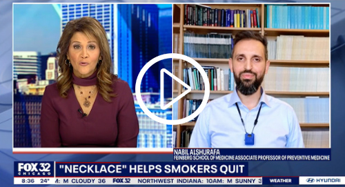 Nabil Alshurafa from Northwestern University's Feinberg School of Medicine talks about their new device that tracks the wearer's every cigarette puff and could help smokers quit.